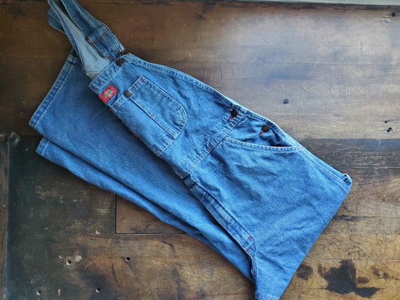 Vintage Dickies overalls / vintage denim bib dunga