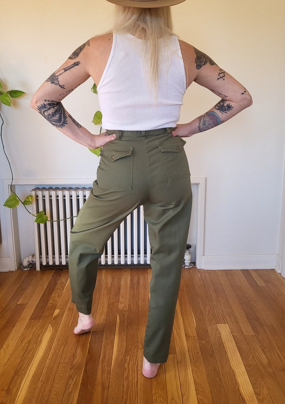 Vintage size Boy Scout pants / green rare 60s 70s… - image 5