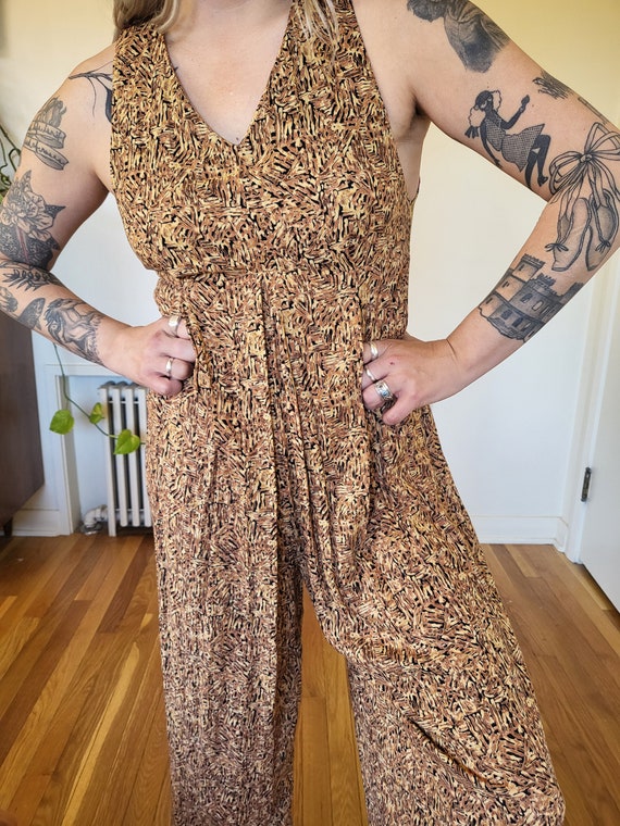 Vintage Carole Little printed jumpsuit / incredib… - image 3