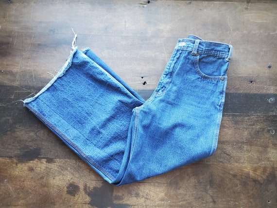 Vintage wide leg dark wash jeans / vintage wide le