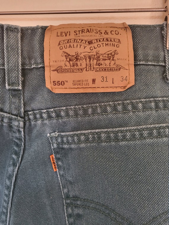 Vintage Size 30 Levis 550 Orange Tab 