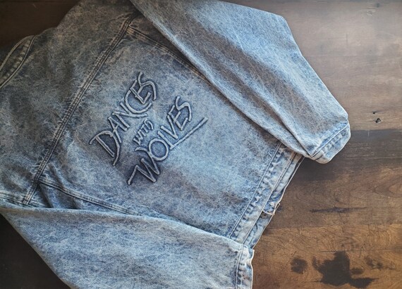 Vintage Dances With Wolves asid wash denim set jac
