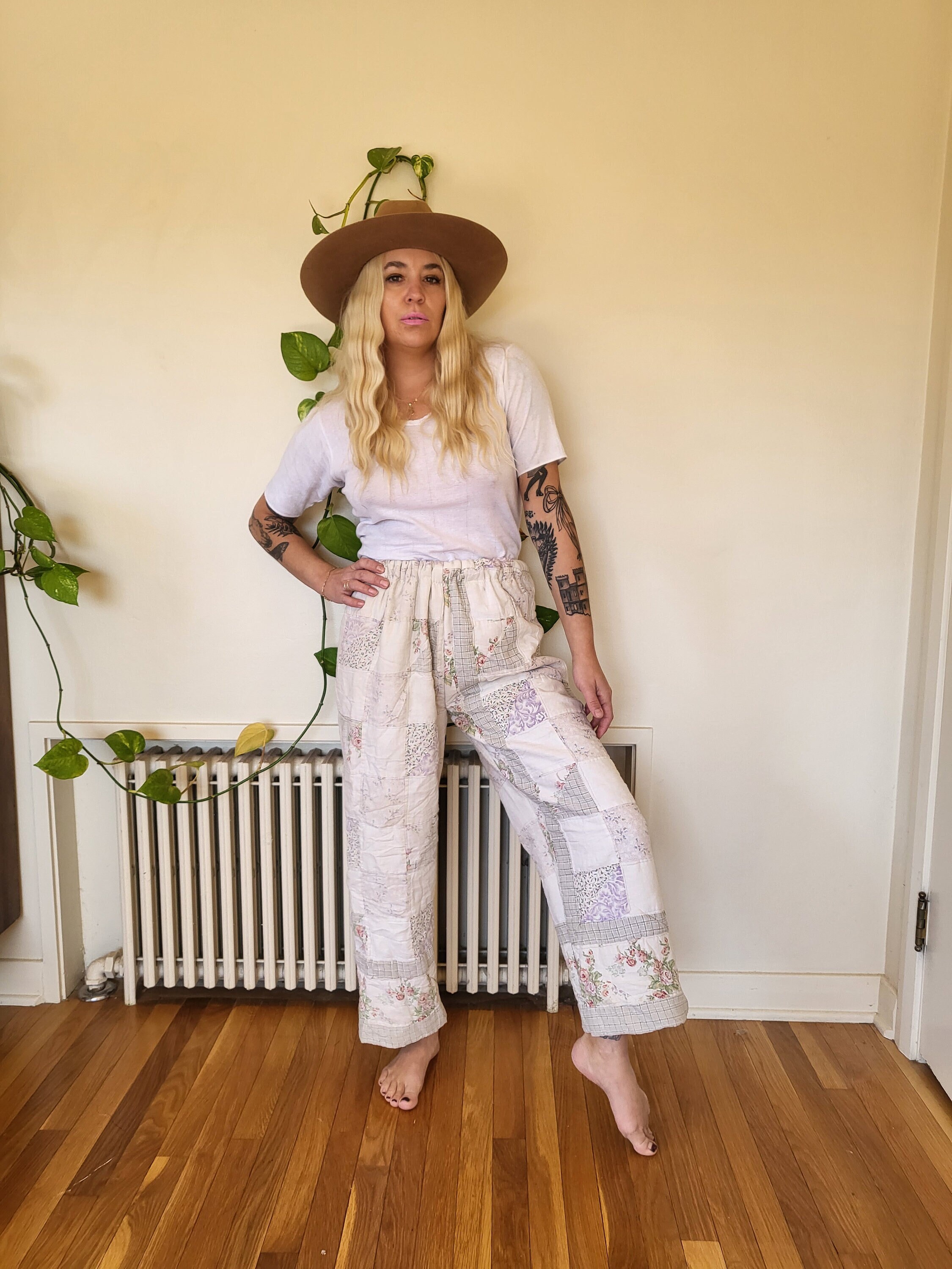 Vintage Quilted Pants / Handmade Quilted Pants / Vintage Vintage Quilted Pants / Handmade Quilted Pants / Vintage