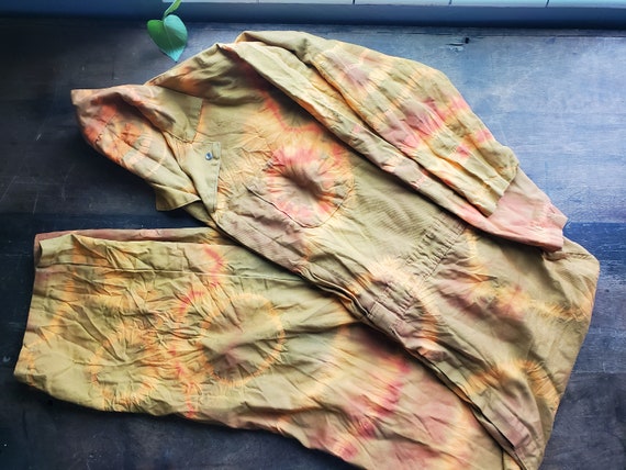 Vintage tie dye coveralls / Vintage Red Kap covera