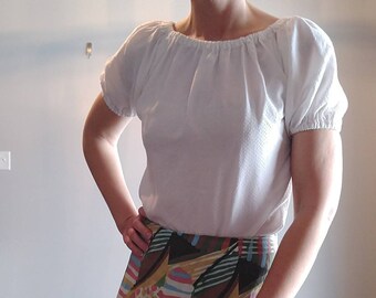 Batik Blouse Peasant Blouse Kusnadi Designer Blouse Etsy