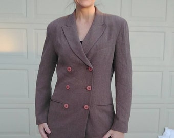 Levi's - - Levi's Women's Maxi Length Double Breasted Wool Blend Coat, Multi Houndstooth, Medium