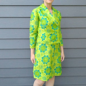GREEN and AQUA SKIRT skirt set suit S (H11)