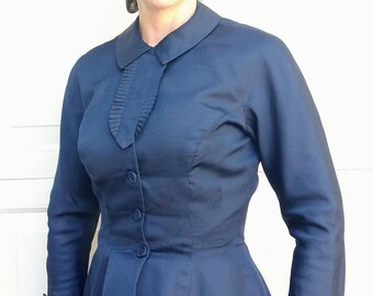 1940's 1950's NEW LOOK JACKET top blouse xs S (O5)