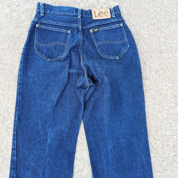 high waisted CURVY LEE JEANS 1980's 80's M - image 9