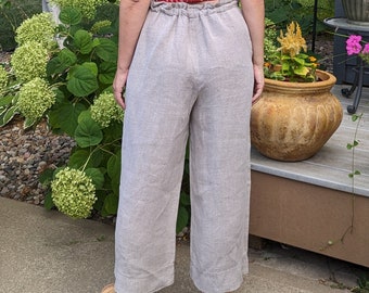 パンツ 90s banana republic linen slacks pants Linen Wide Leg Pants | Banana Republic