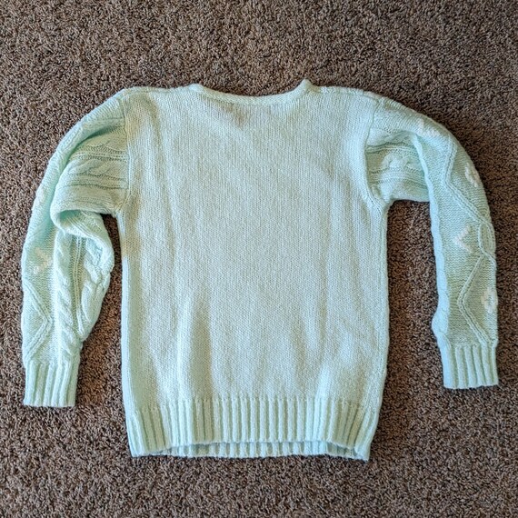 1980's VINTAGE MINT SWEATER 80's pullover S - image 8