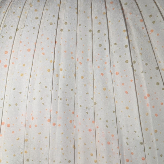 1950's 1960's CONFETTI PLEATED SKIRT full circle S - image 3