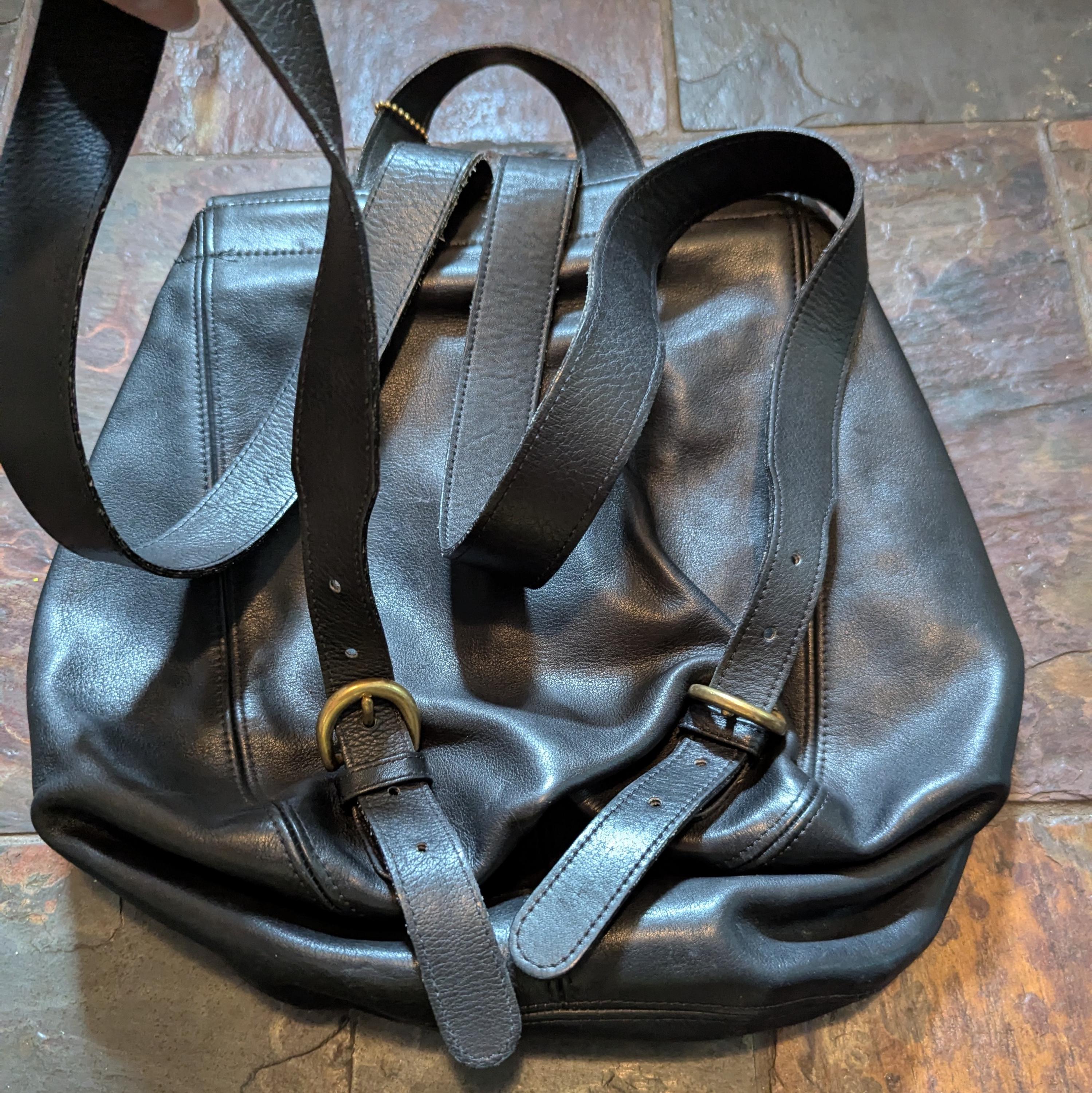 1990's COACH 4134 BACK SAC Leather Backpack 90's (D9) - Etsy