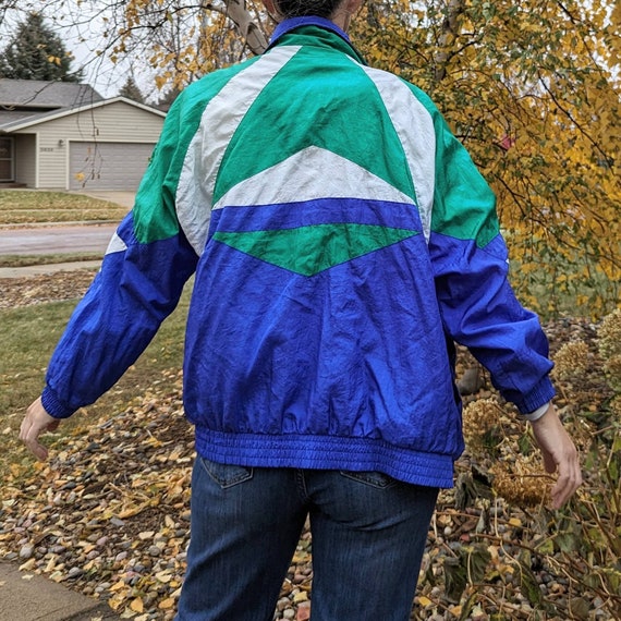 1980's COLORBLOCKED WINDBREAKER JACKET track 80's - image 6