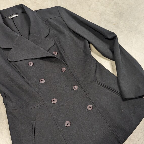 DOUBLE BREASTED JACKET 1990's clothes circuit M (… - image 8