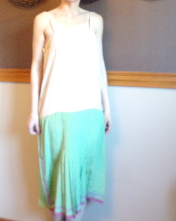 MINT GREEN 1920's DRESS slip dress underdress 20's