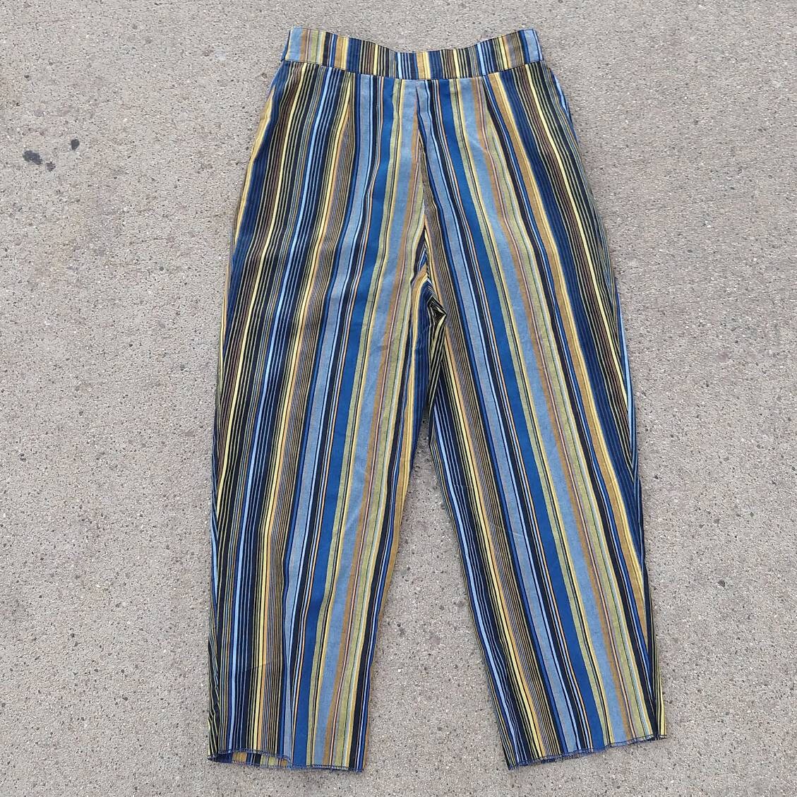 striped capri pants