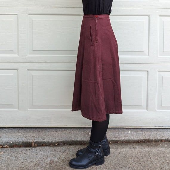 1990's eddie bauer TWILL MIDI SKIRT 90's S - image 5