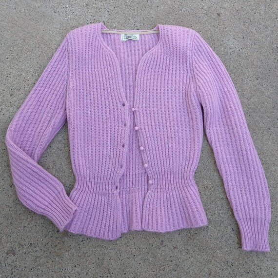 ORCHID 1980's CARDIGAN SWEATER S M (O1) - image 7