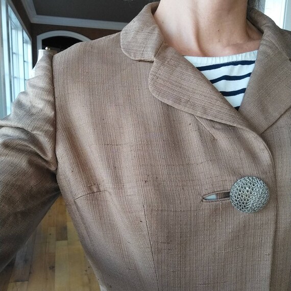 ADELE SIMPSON 1960's JACKET 60's silk S (E10) - image 6