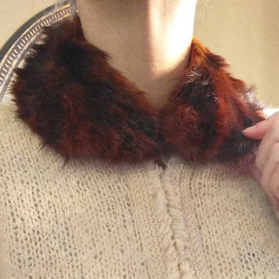 genuine fur PETER PAN COLLAR 1950's - image 3