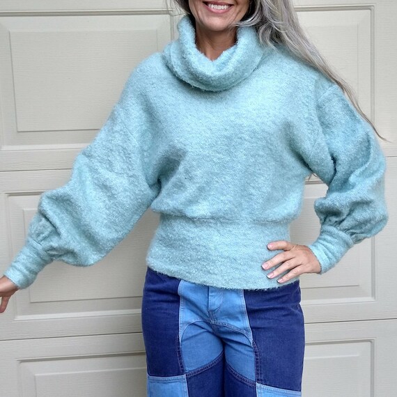 Boucle cowl hotsell neck sweater