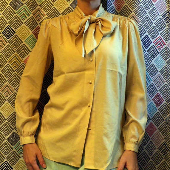 linen-look VINTAGE JUMPER DRESS M (B2) - image 9