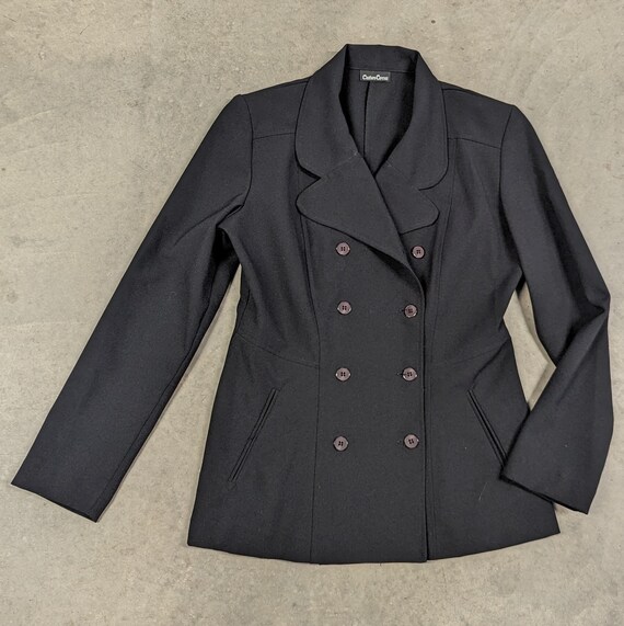 DOUBLE BREASTED JACKET 1990's clothes circuit M (… - image 7