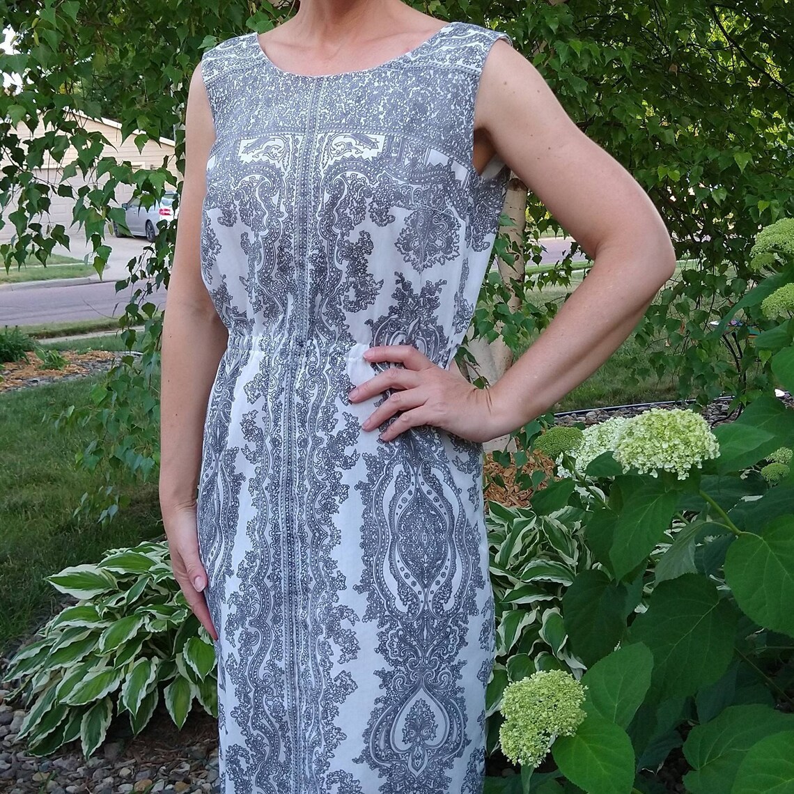 Border Print MCKETTRICK SHEATH DRESS 1960 s 60 s M Etsy