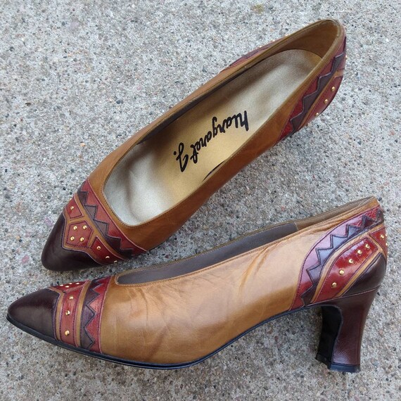 MARGARET J JERROLD studded leather heels 7 (H2)