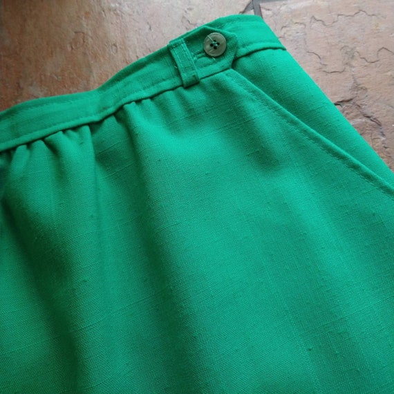 VINTAGE 1980's A-LINE SKIRT 80's isaac hazan M (K… - image 8