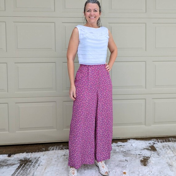 Statement Set Gold High Waist Palazzo Pants - S/M  / W27 :::