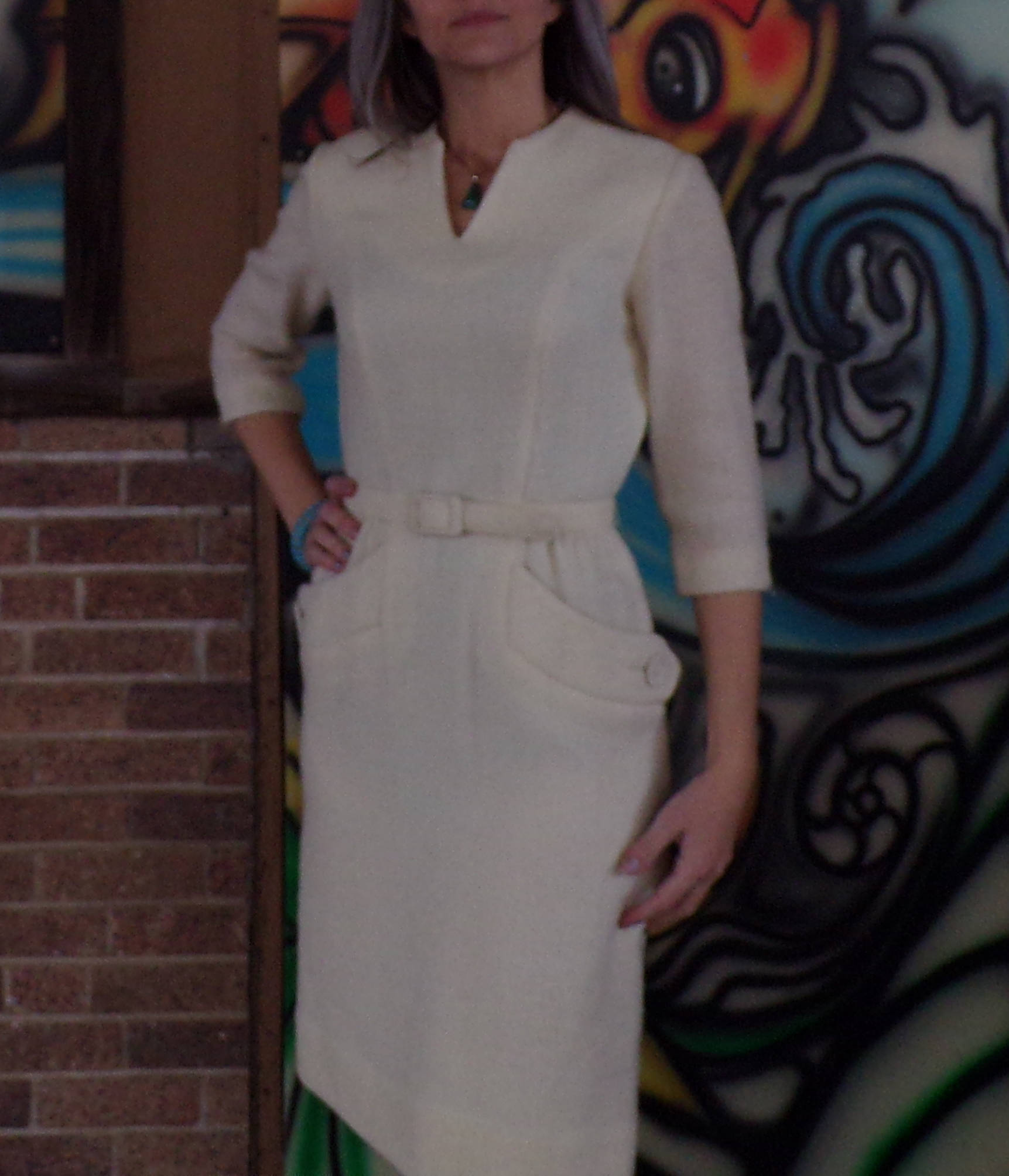 boucle sheath dress
