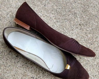 CHOCOLATE BROWN FLATS 1950s 1960s 7 A A