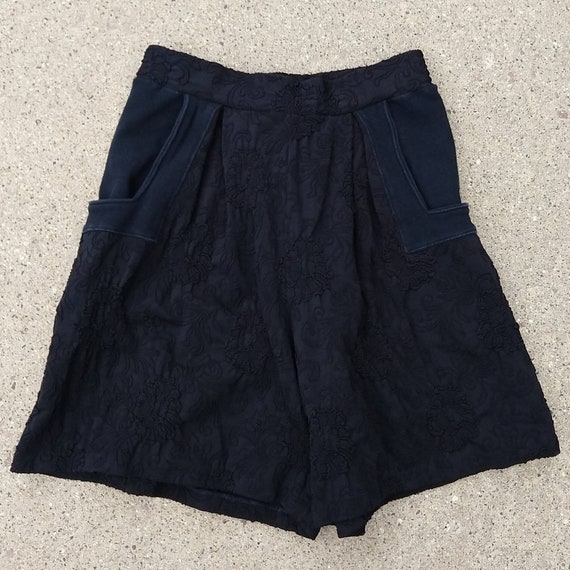 COMFY high waisted KNIT SHORTS 1990's 90's xs S (… - image 7