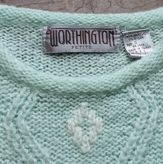 1980's VINTAGE MINT SWEATER 80's pullover S - image 10
