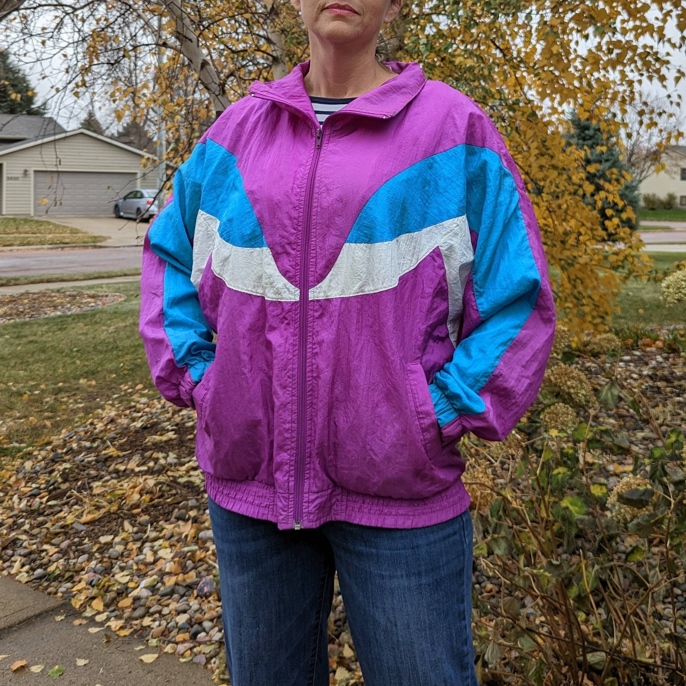 1980's COLORBLOCKED WINDBREAKER JACKET Track 80's - Etsy