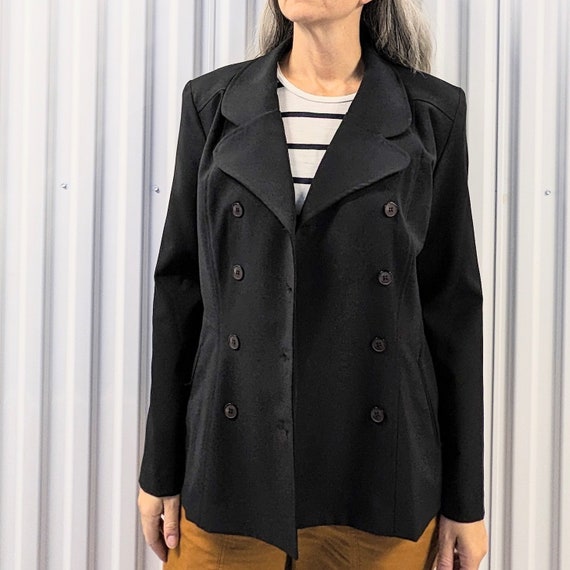 DOUBLE BREASTED JACKET 1990's clothes circuit M (… - image 4