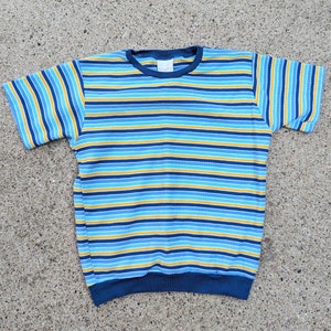 vintage MUNSINGWEAR STRIPED TEE kids L adult xxs xs image 7