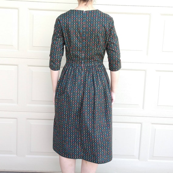 CAROL BRENT dirndl style DRESS 1950's 1960's S M … - image 8