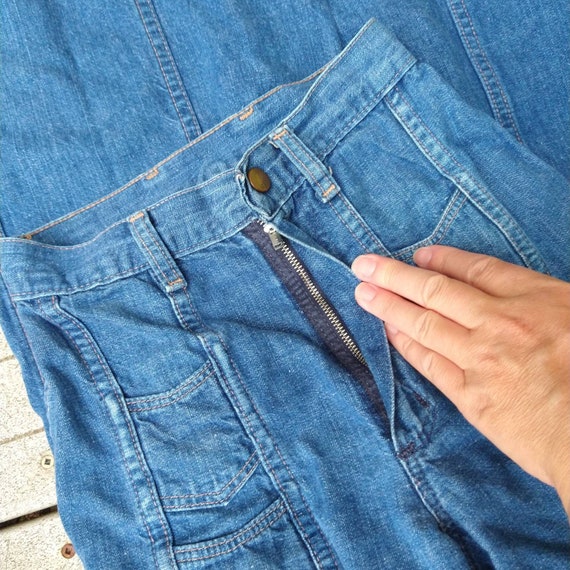 HIGH WAIST wide leg wrangler JEANS xxs 22" waist … - image 5