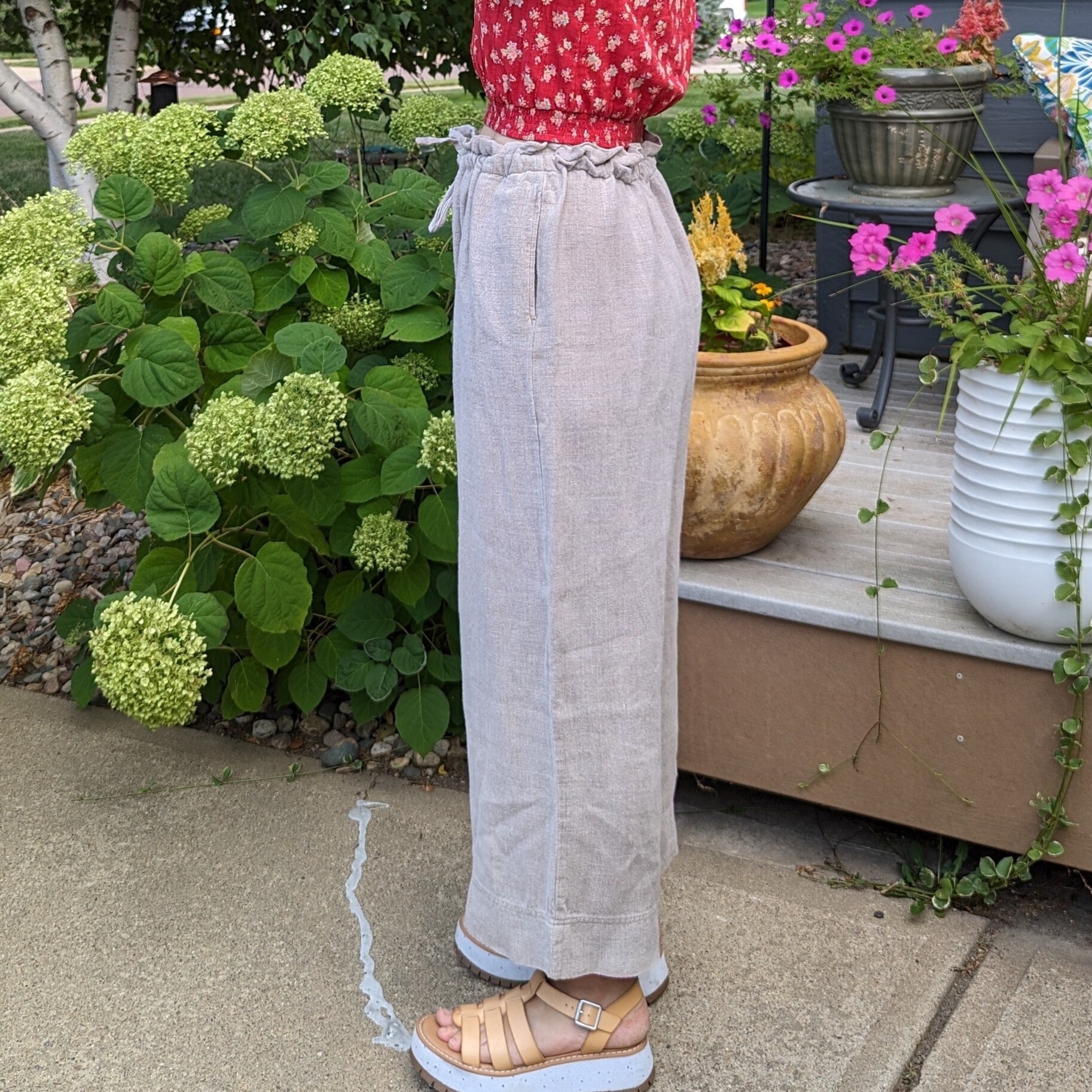 パンツ 90s banana republic linen slacks pants 1990's BANANA REPUBLIC Wide Leg Linen PANTS 90's S M (J3) - Etsy