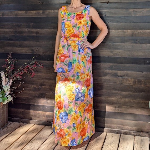 bright colored maxi dresses On Time Off White Colorblock Dress  Shop the Mint Orange Floral Print One Shoulder