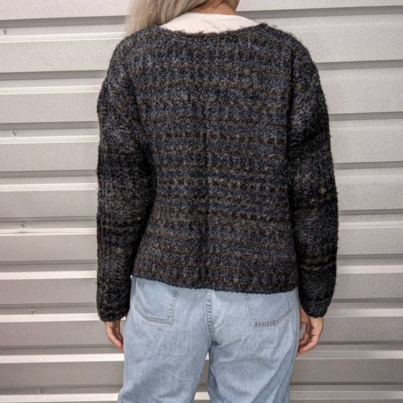 OVERSIZED BOUCLE SWEATER cardigan M L - image 6