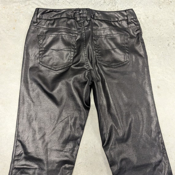 Y2K Z CAVARICCI slick black jeans PANTS (O5) - Gem