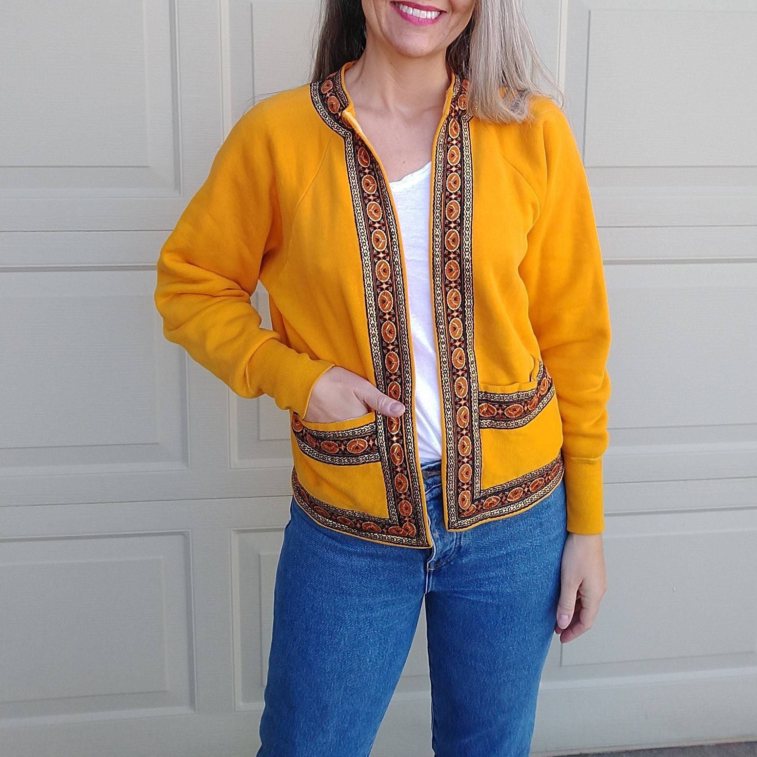 hanes sweatshirt cardigan