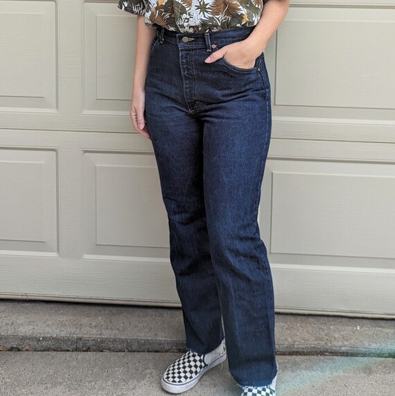 high waisted CURVY LEE JEANS 1980's 80's M - image 2