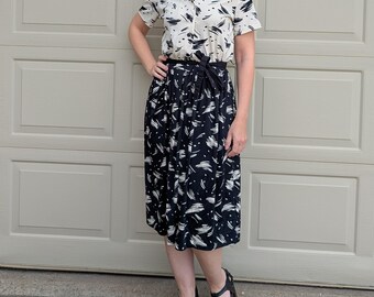 1970's 1980's BOLD GRAPHICS DRESS M (G12)