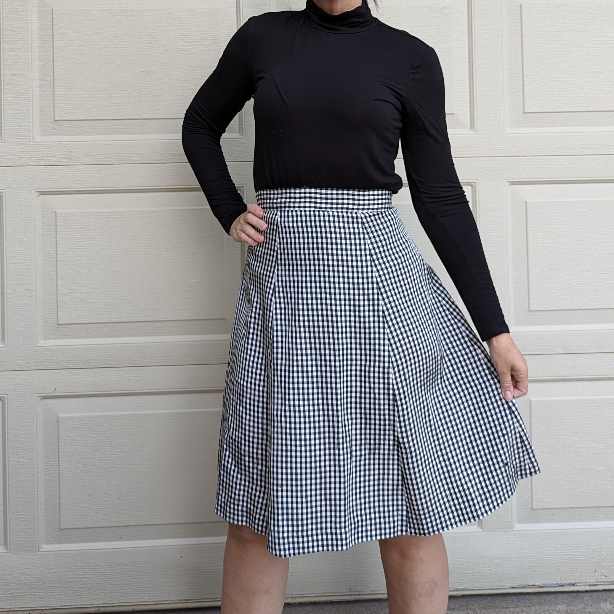 Cheap gingham skirts top