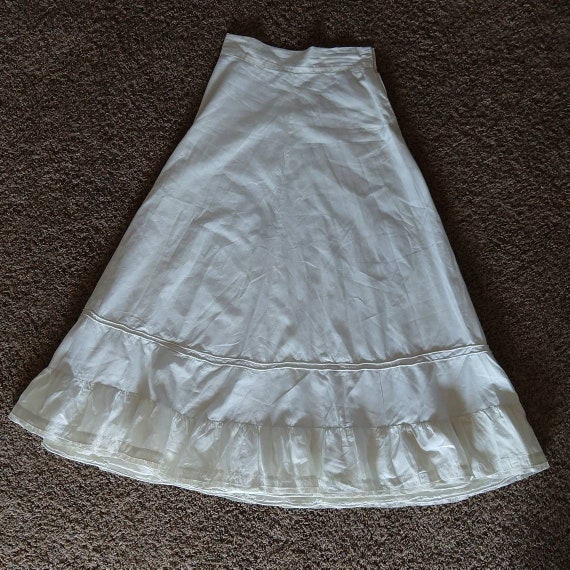 EDWARDIAN PETTICOAT skirt SLIP S (K7) - image 7